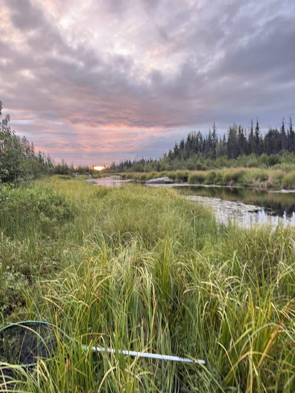 Sunset over the Kenai River